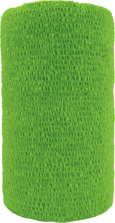 Coflex-Vet Cohesive Bandage, Neon Green, 4 in x 5 yd - Cohesive Bandages