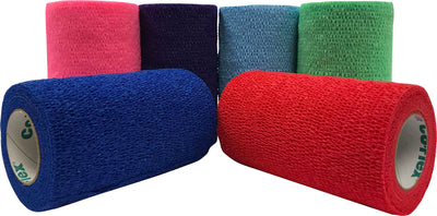 Coflex-Vet Cohesive Bandage, Assorted Neon, 4 in x 5 yd - Cohesive Bandages