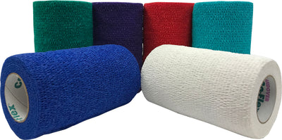 Coflex-Vet Cohesive Bandage, Assorted Rainbow, 4 in x 5 yd - Cohesive Bandages