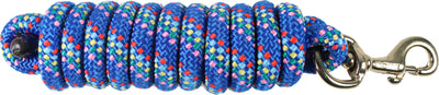 Hamilton Poly Lead W/Bolt Snap, Confetti Blue, 10 ft - Leads