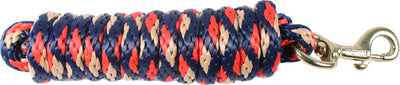 Hamilton Poly Lead W/Bolt Snap, Red Stripe, 10 ft - Leads