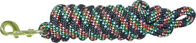Hamilton Poly Lead W/Bolt Snap, Confetti Black, 10 ft - Leads