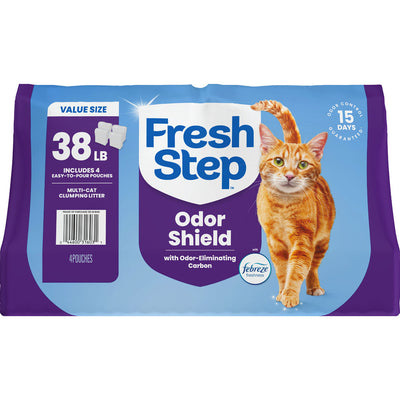 Fresh Step Odor Shield Clumping Litter, Scented, 38 lb