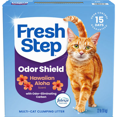 Fresh Step Odor Shield Clumping Litter, Hawaiian Aloha, 22 lb
