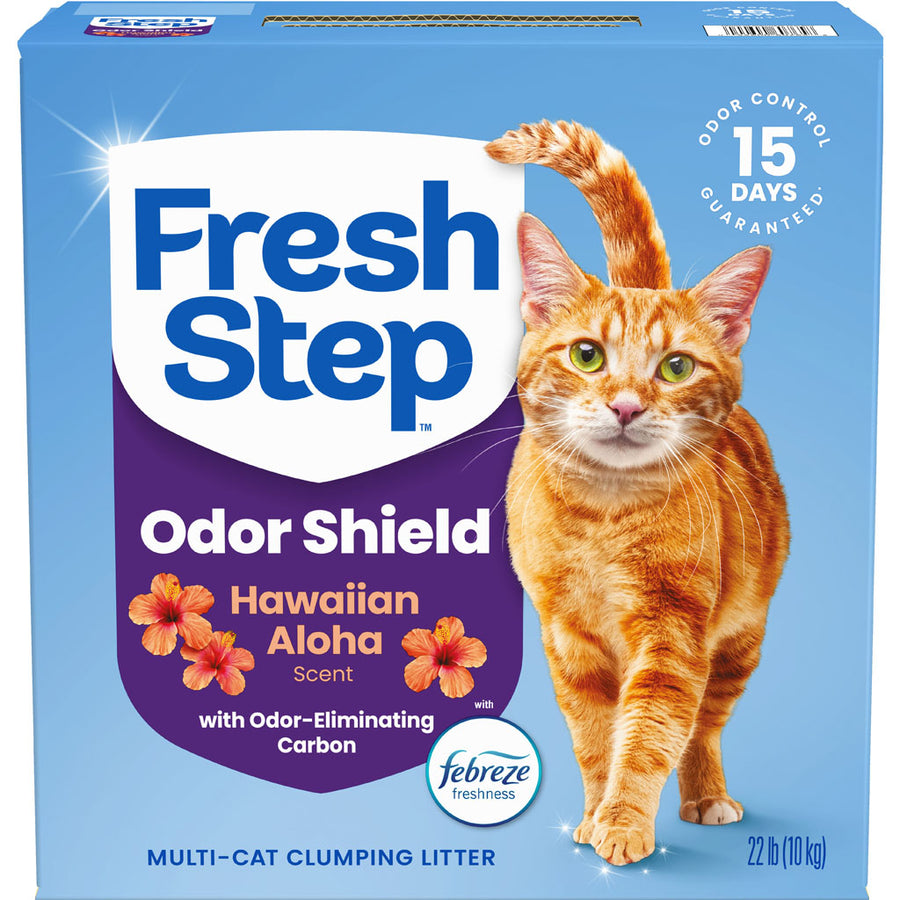 Fresh Step Odor Shield Clumping Litter, Hawaiian Aloha, 22 lb