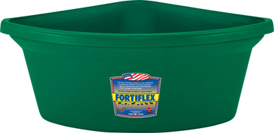 Fortiflex Corner Fence Mount Feeder, Hunter, 24 qt - Wall & Corner Feeders