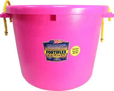 Fortiflex Multi-Purpose Bucket, Pink, 70 qt - Tubs