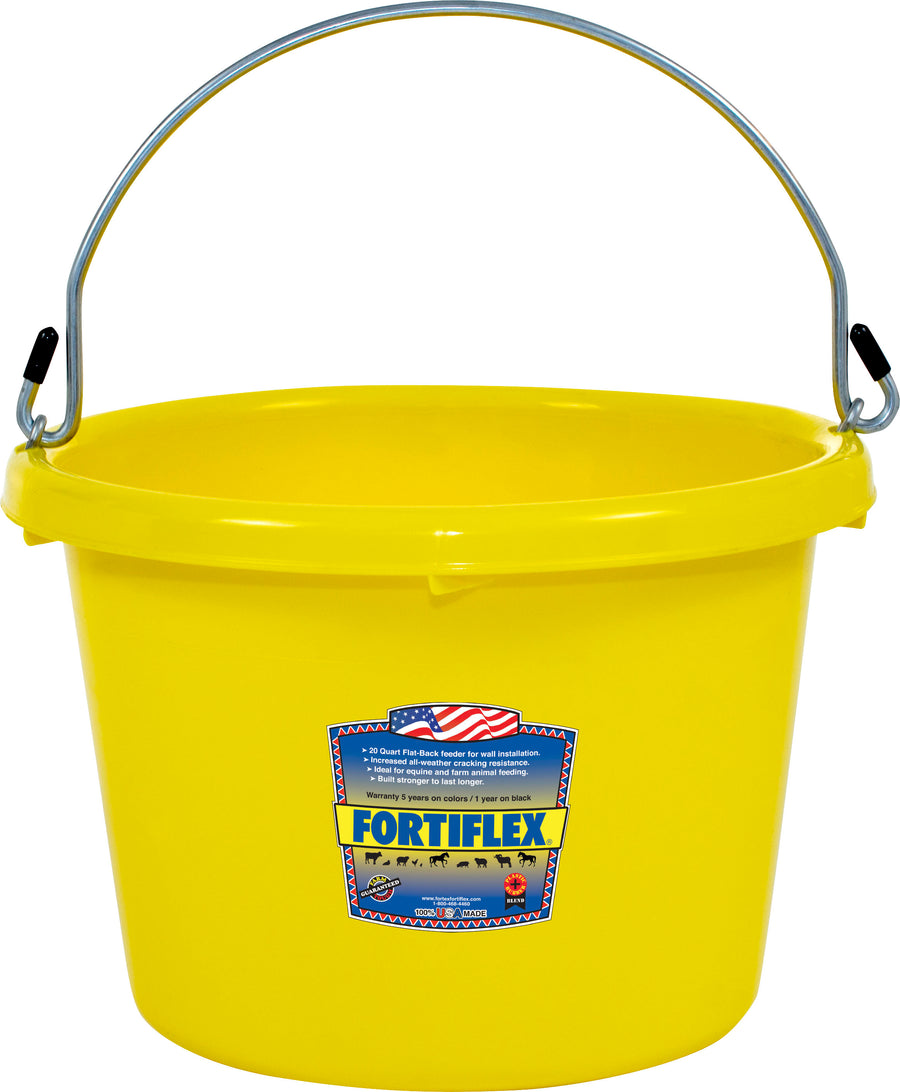 Fortiflex Utility Pail, Mellow Yellow, 8 qt - Bucket General