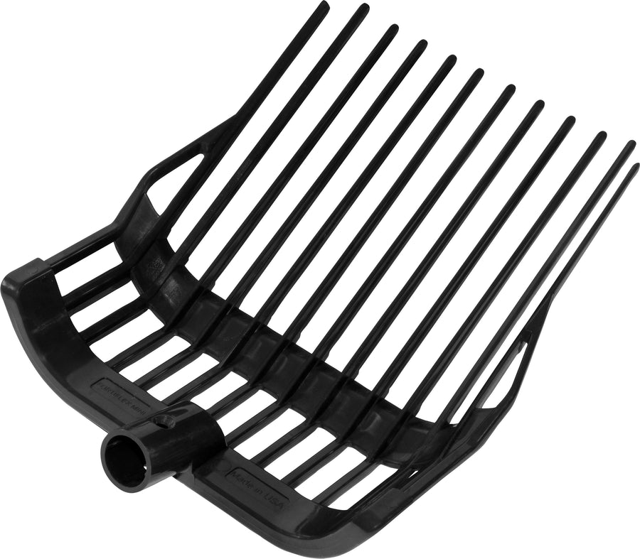 Fortiflex Mini Super Fork Plastic Stall Fork, Black, 65x10 5/8 in - Stable/Bedding Fork