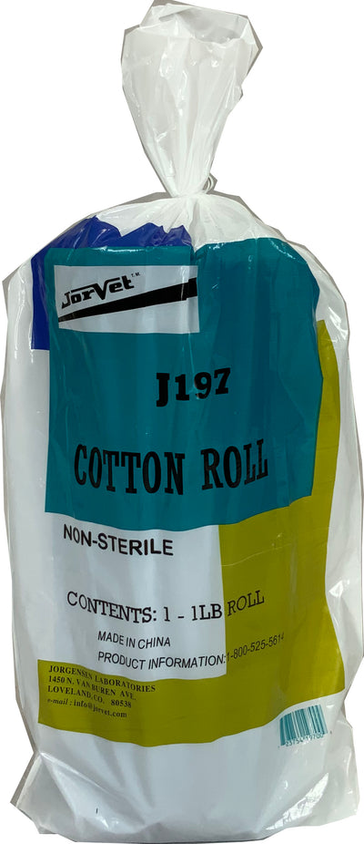 Jorvet Practical Cotton Roll, White, 16x12x16 in - Cottons & Quilts