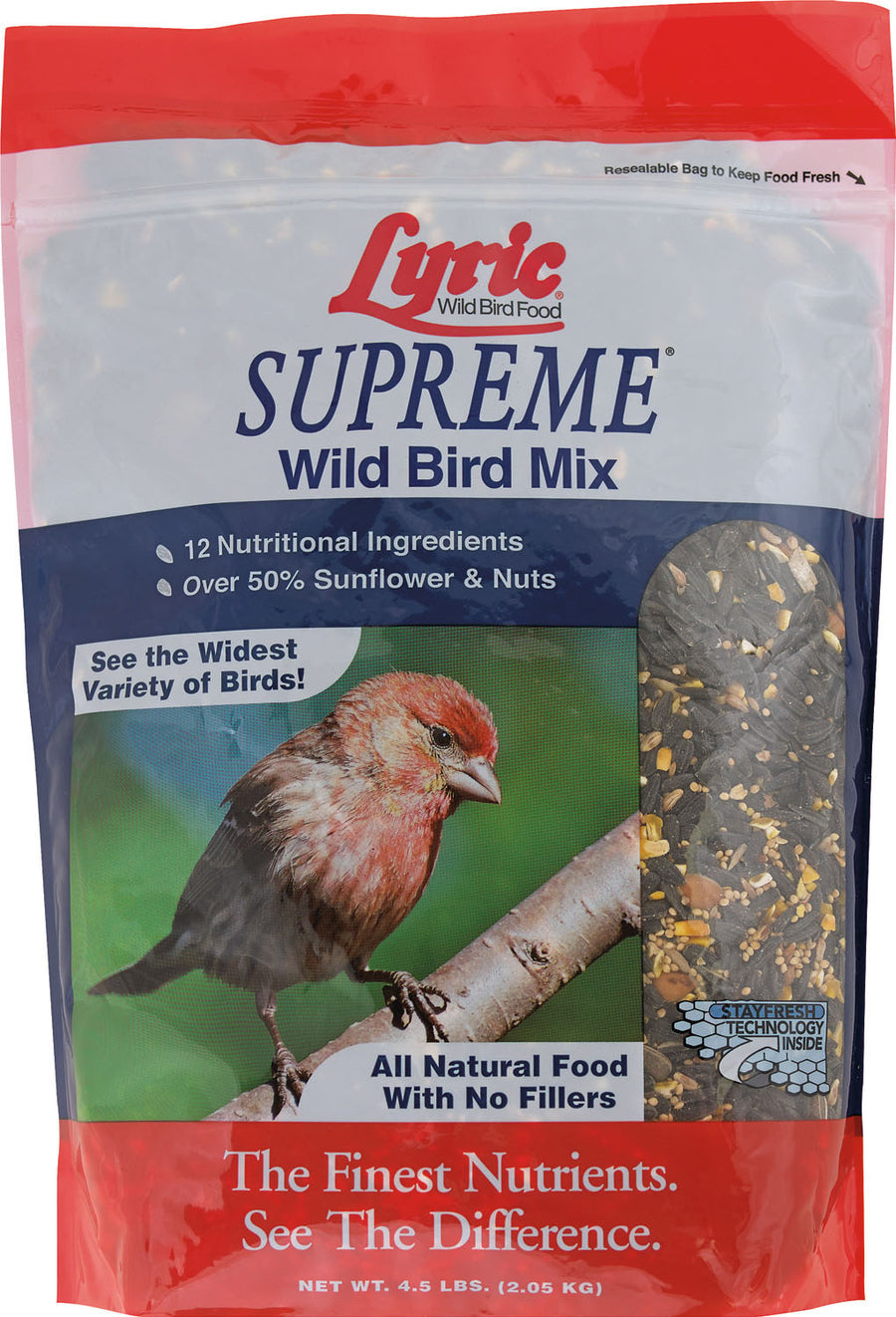 Lyric Supreme Wild Bird Mix, 4.5 lb - Wild Bird Seed Mix-General