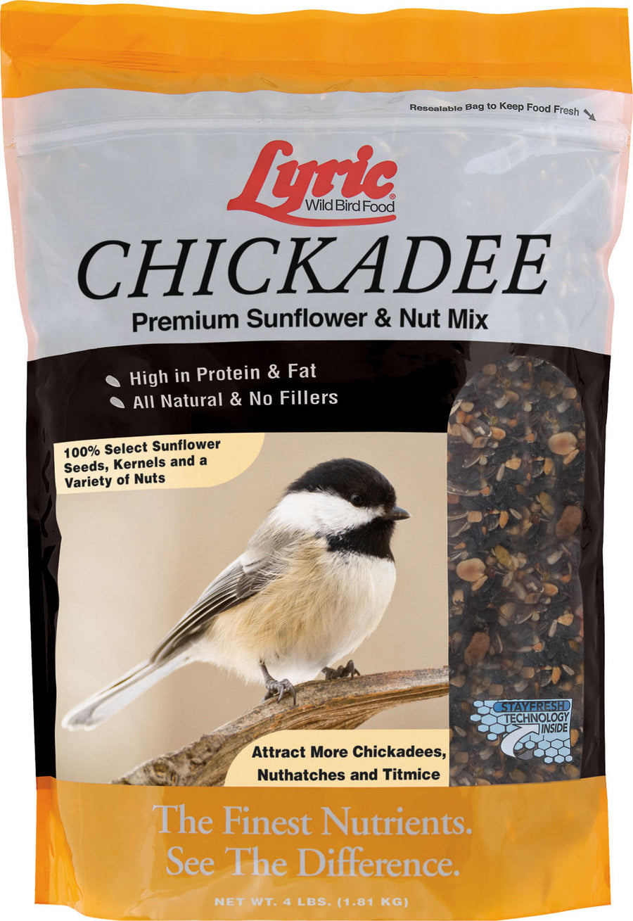 Lyric Chickadee Premium Sunflower & Nut Mix, 4 lb - Chickadee Mix