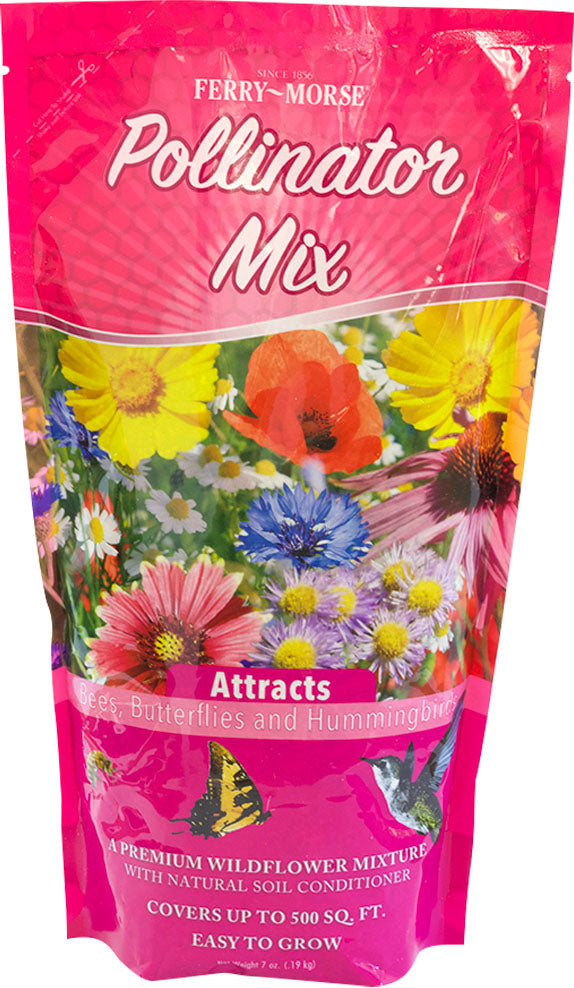Ferry-Morse Pollinator Wildflowers Mix, 500 sq ft - Flower & Vegetable Seed