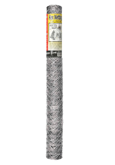 Garden Zone Galvanized Hex Netting, 2x36 in x 50 ft - Hex Netting 2 Inch