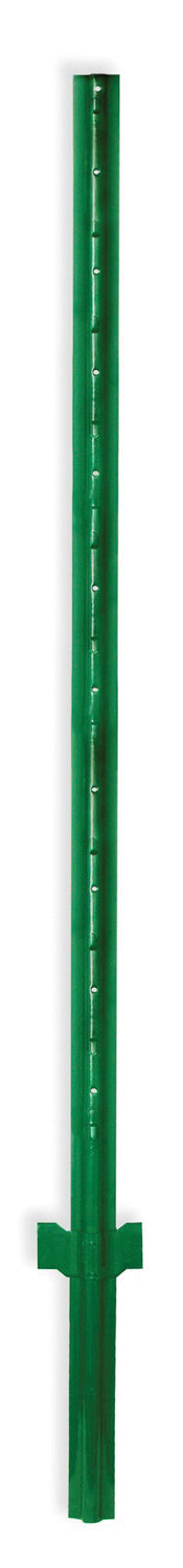 Garden Zone Heavy Duty Fence U-Post, Green, 7 ft - U Post Metal