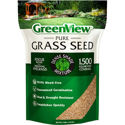 Greenview Pure Grass Seed Dense Shade Mixture, 3 lb - Grass Seed Shady