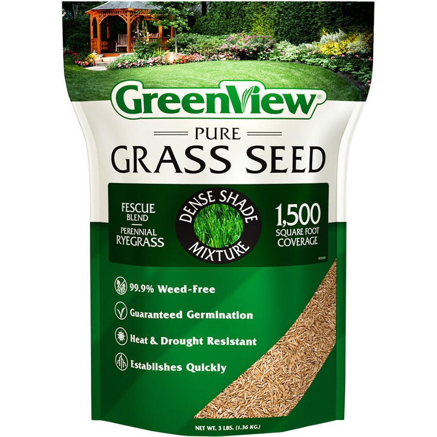 Greenview Pure Grass Seed Dense Shade Mixture, 3 lb - Grass Seed Shady