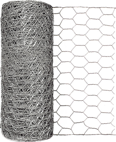 Garden Zone Galvanized Hex Netting, 1x12 in x 50 ft - Hex Netting 1 Inch