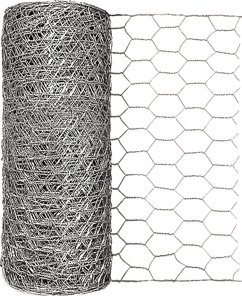 Garden Zone Galvanized Hex Netting, 1x12 in x 50 ft - Hex Netting 1 Inch