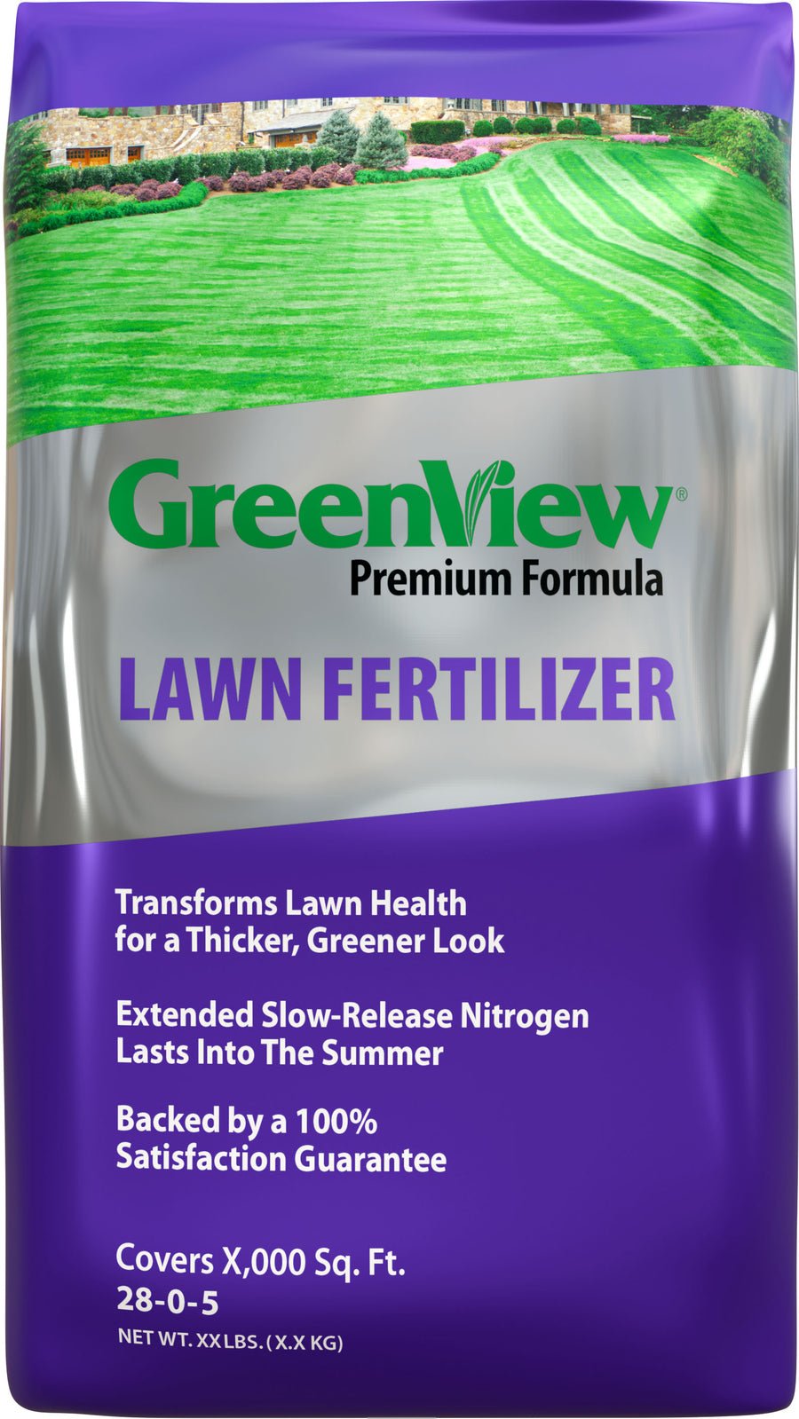Greenview Premium Formula Lawn Fertilizer 28-0-5, 4000 sq ft - Granular Fertilizer