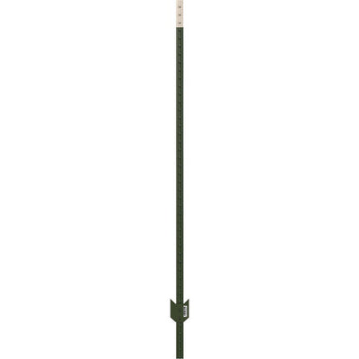 Garden Zone Heavy Duty Fence T-Post, Green/Almond, 5.5 ft - T Post Metal