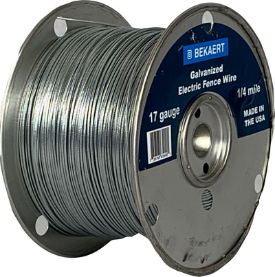 Bekaert Electric Fence Wire Galvanized, 17 ga-1320 ft - Smooth Wire