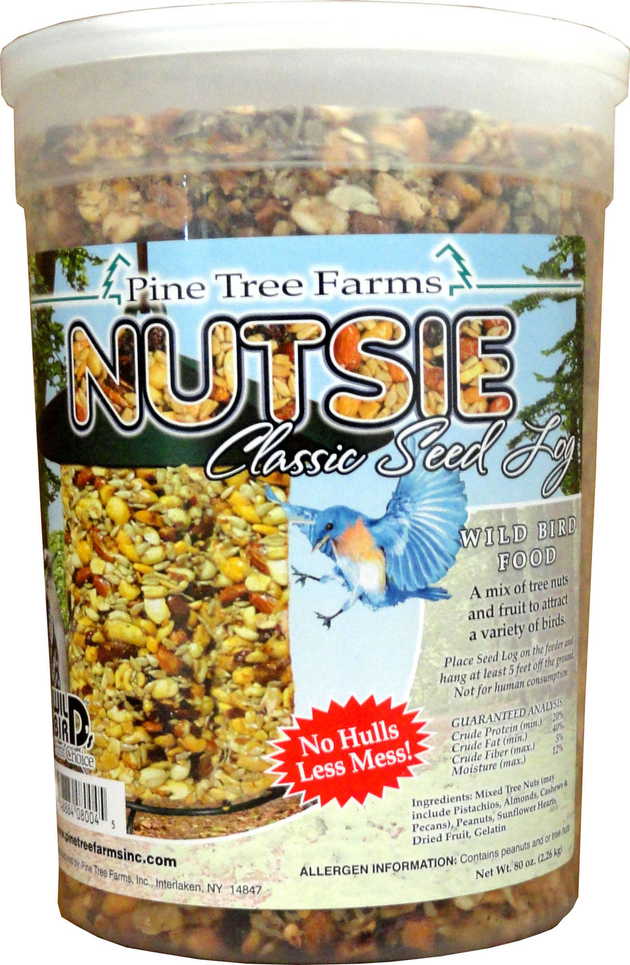Pine Tree Farms Classic Seed Log, Nutsie, 80 oz - Seed Cakes