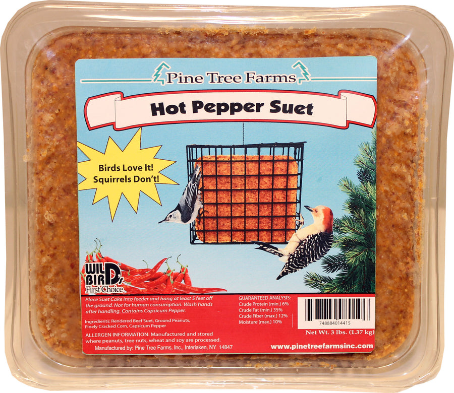 Pine Tree Farms Suet Cake, Hot Pepper, 3 lb - Suet Cakes