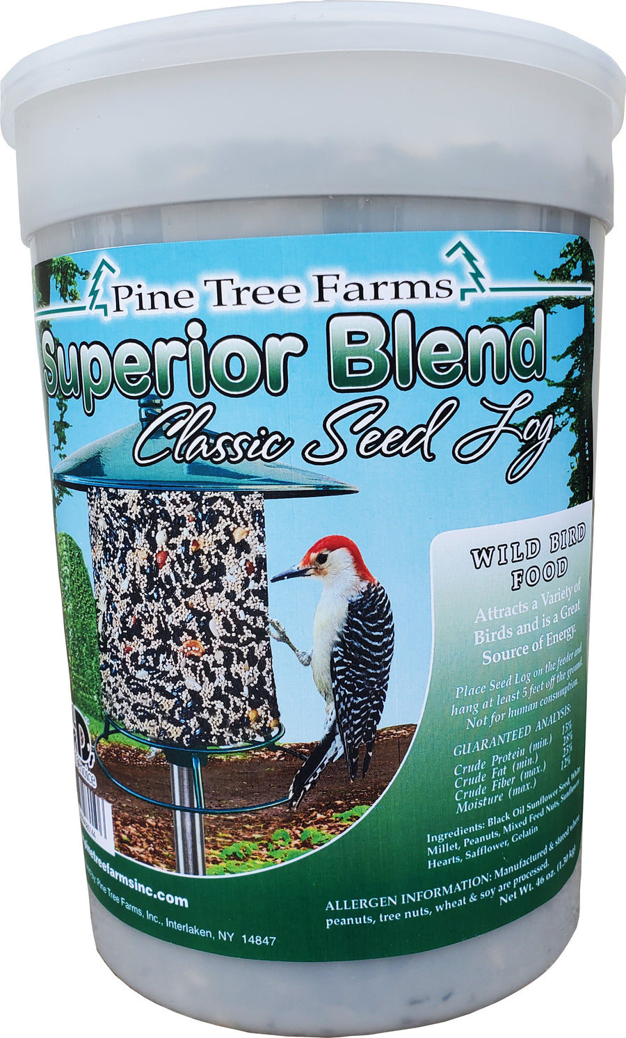 Pine Tree Farms Classic Seed Log, Superior, 68 oz - Seed Cakes