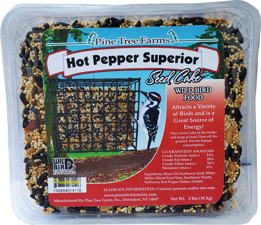 Pine Tree Farms Seed Cake, Hot Pepper, 2 lb - Seed Cakes