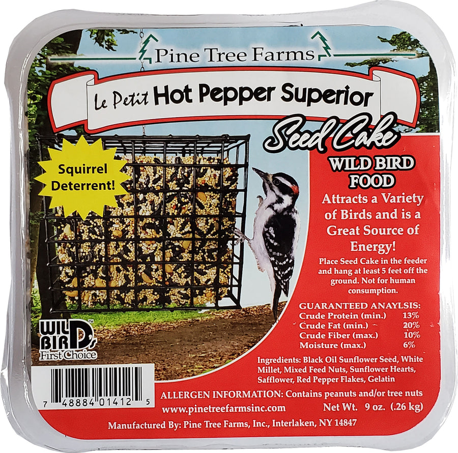 Pine Tree Farms Le Petit Seed Cake, Hot Pepper, 9 oz - Seed Cakes