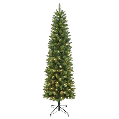 Hometown Holidays 357-6378TSL70LW5 Cedar Spruce Slim Tree