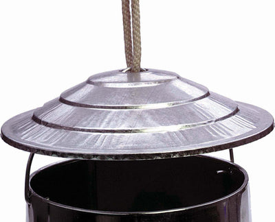 Little Giant Galv Hanging Poultry Feeder Cover, 11.5 in - Hanging Feeder