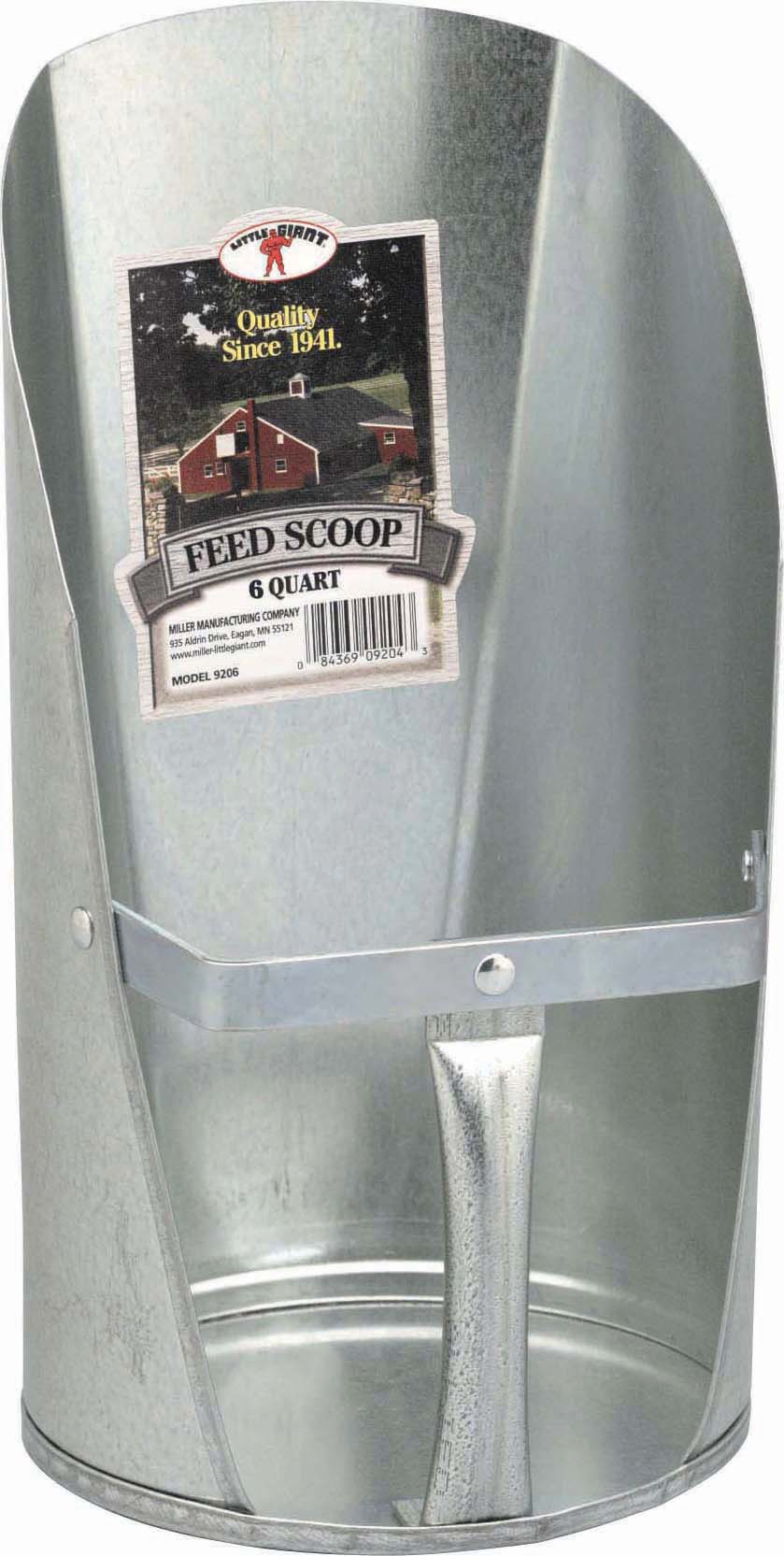 Little Giant Galvanized Feed Scoop, 6 qt - Scoops