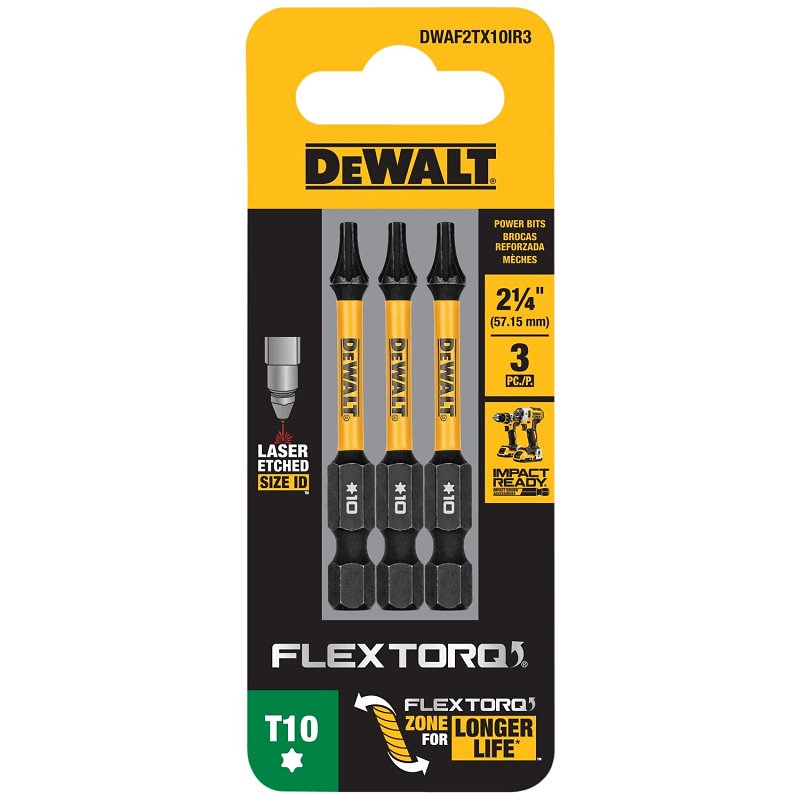 DEWALT ELITE Series DWAF2TX10IR3 Impact Driver Drill Bit