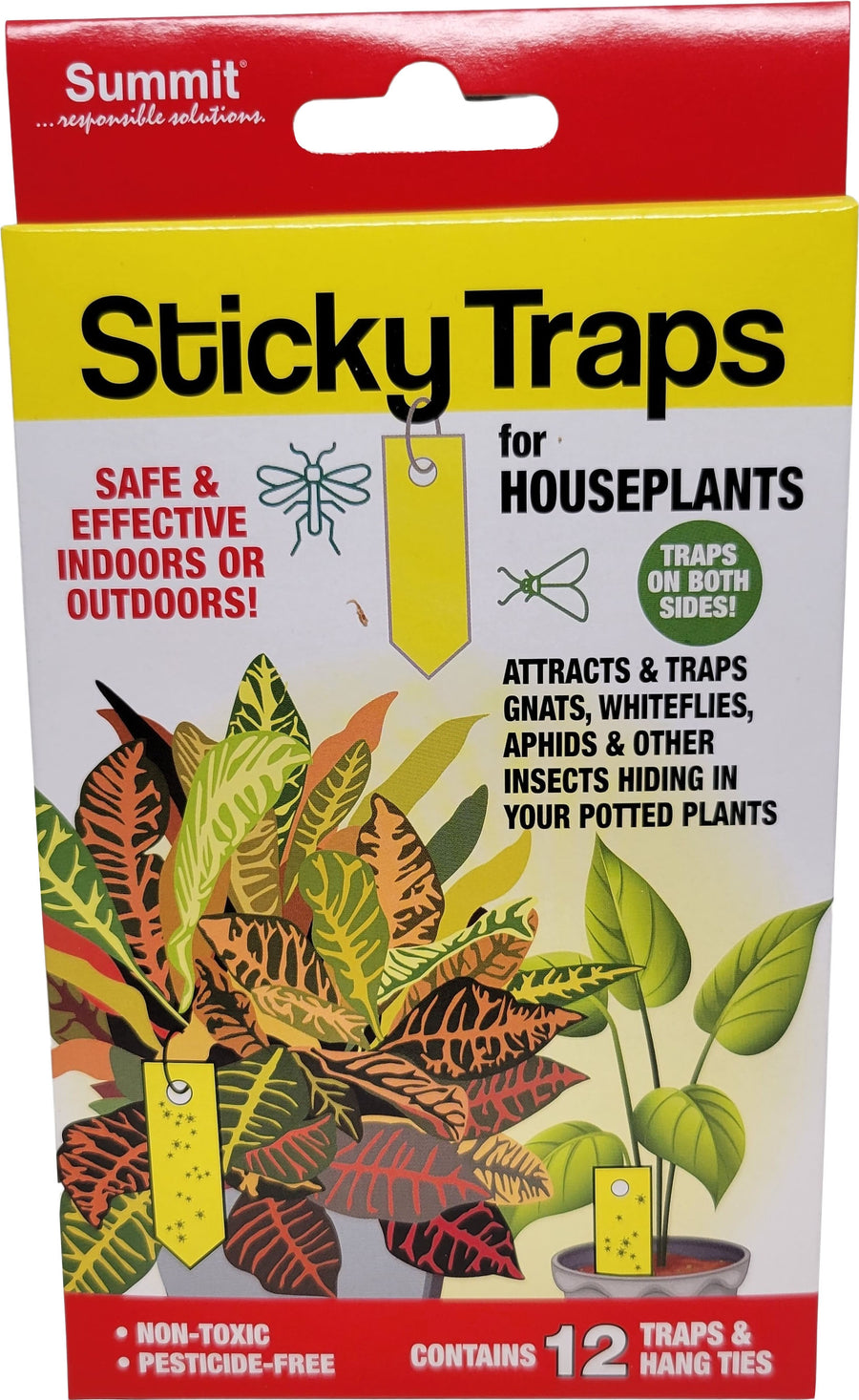 Stickytraps Houseplant Insect Traps, 12 ct - Home & Patio Naturals
