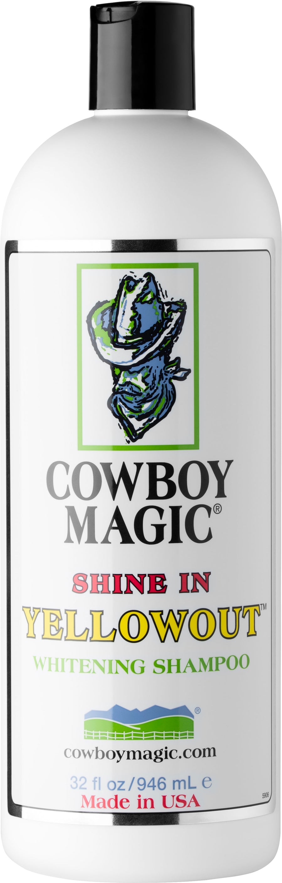Cowboy Magic Shine in Yellowout Shampoo, 32 oz - Spot/Tough Clean