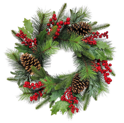 Puleo Asia Limited 312-4459-W22 Classic Christmas Wreath