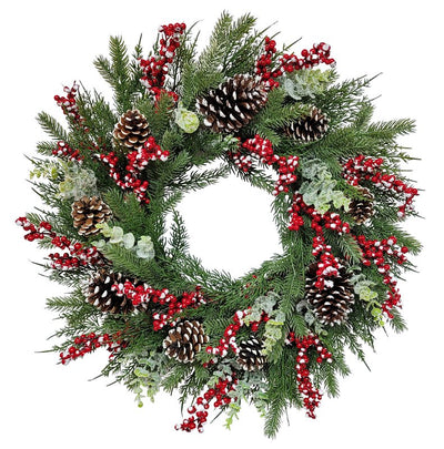 Puleo Asia Limited 312-4461-W24 Classic Snowy Wreath