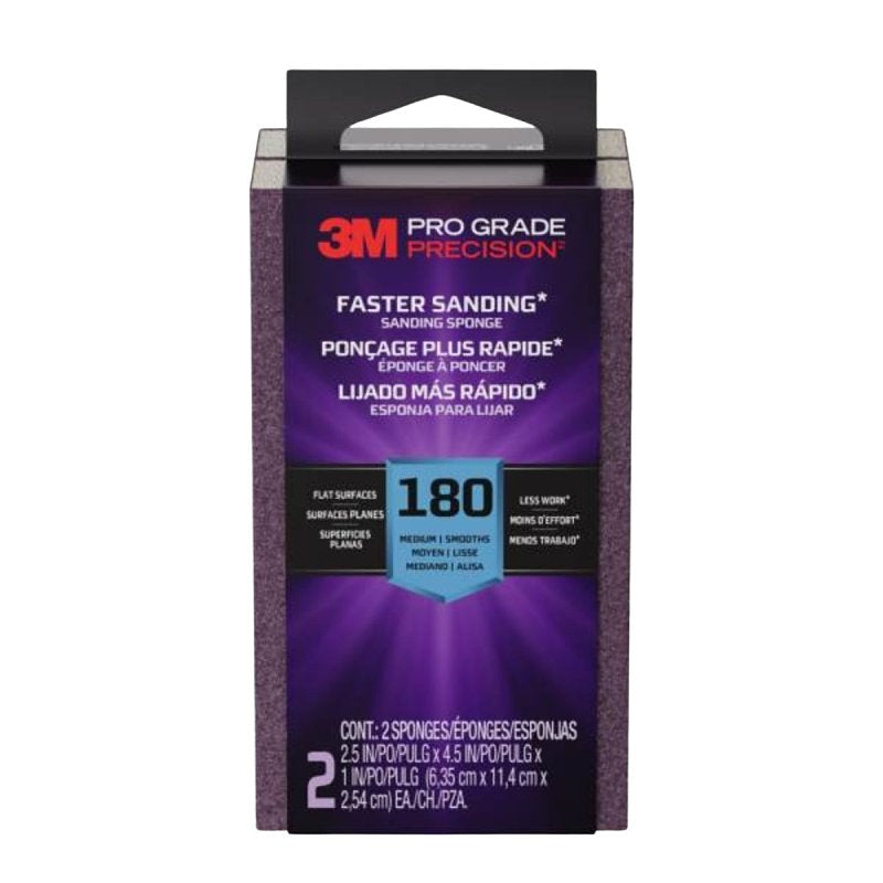 Pro Grade Precision FSB180-PGP-2T Faster Sanding Block Sponge