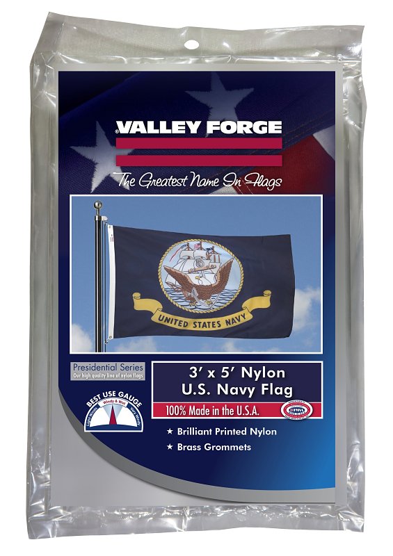 Valley Forge BTUSNV3 Military Navy Flag