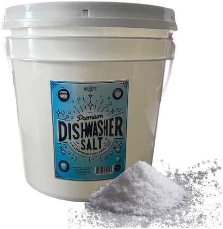 Home and Country USA Dishwasher Salt - Eco-Friendly, Residue-Free Cleaning Power (20 lb)