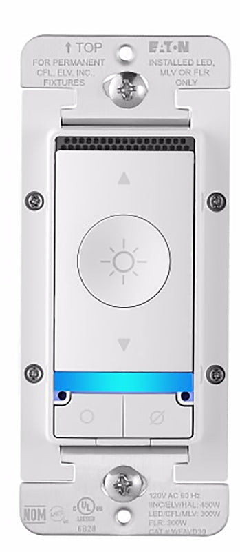 Eaton WFAVD30-W-BX-L Smart Voice Dimmer Switch