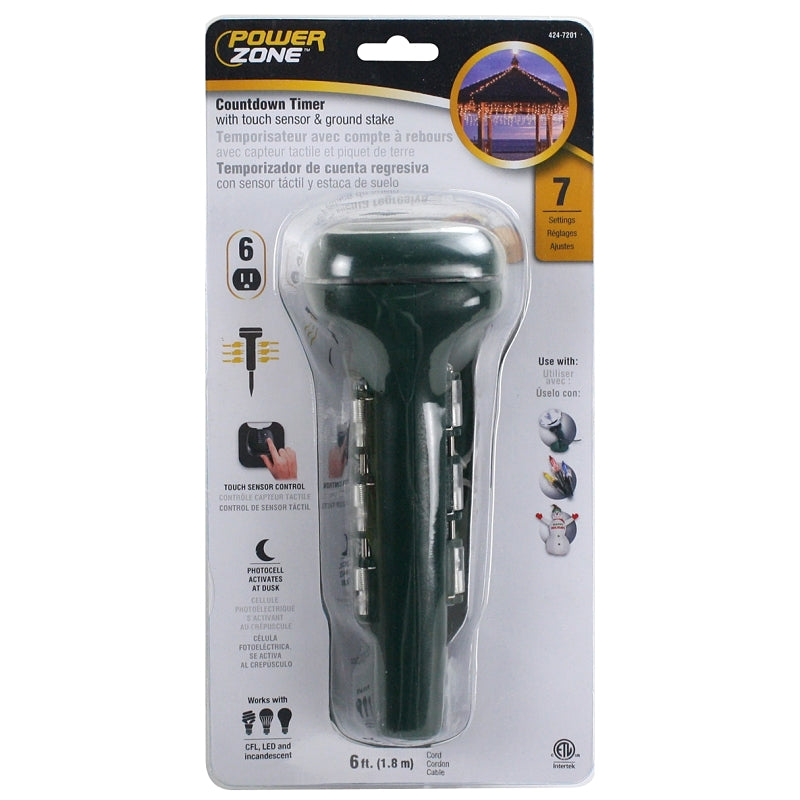 PowerZone ORCDTSTK6 Timer Touch and Ground Stake
