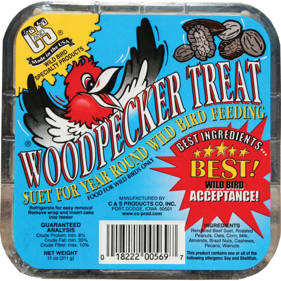 C&s Treat Suet, Woodpecker, 11 oz - Suet Cakes