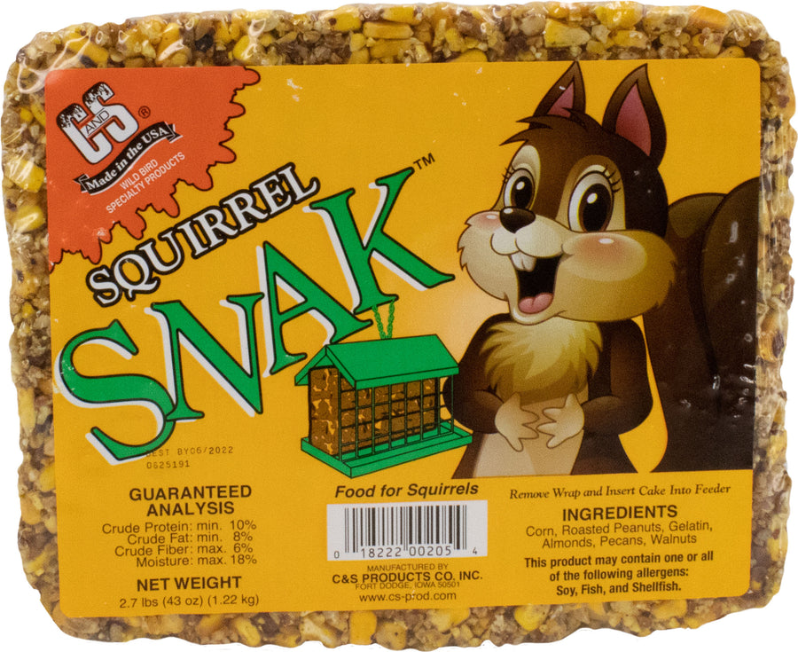 C&s Squirrel Snak, 2.7 lb - Squirrel/Wildlife Food
