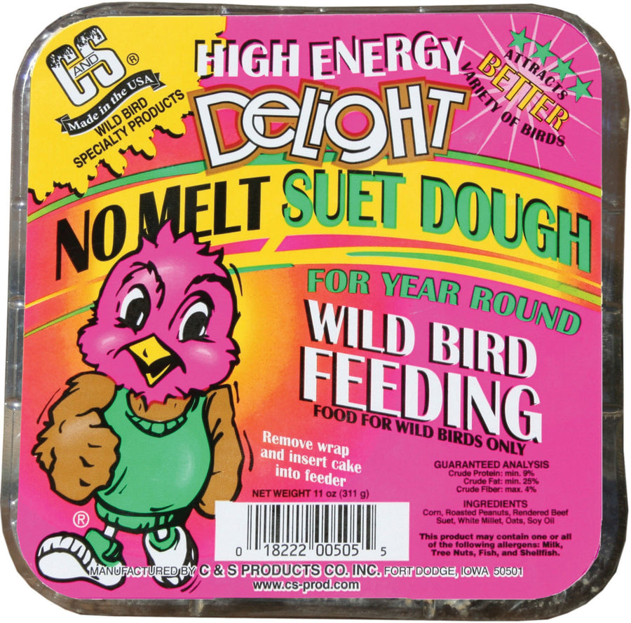C&s Delight No Melt Suet Dough, High Energy, 11 oz - Suet Cakes No Melt