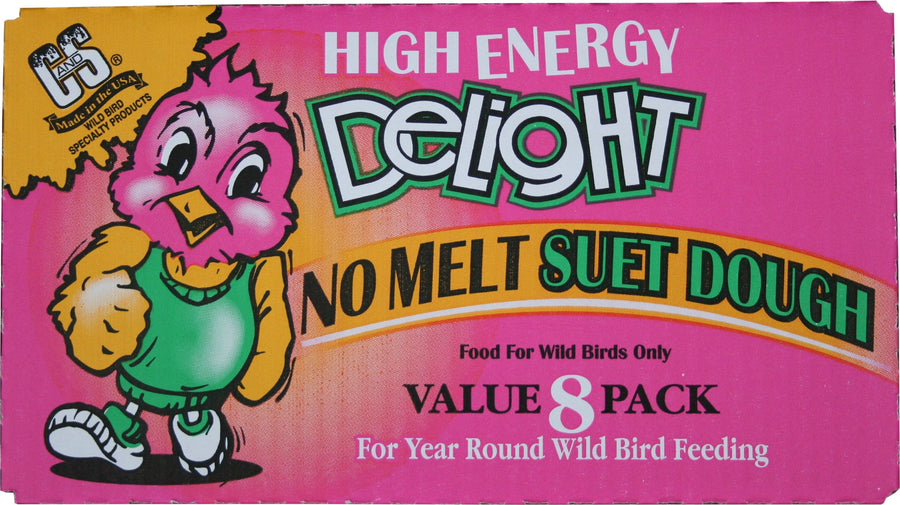 C&s Delight Suet Dough, High Energy, 11 oz-8 pk - Suet Cakes No Melt