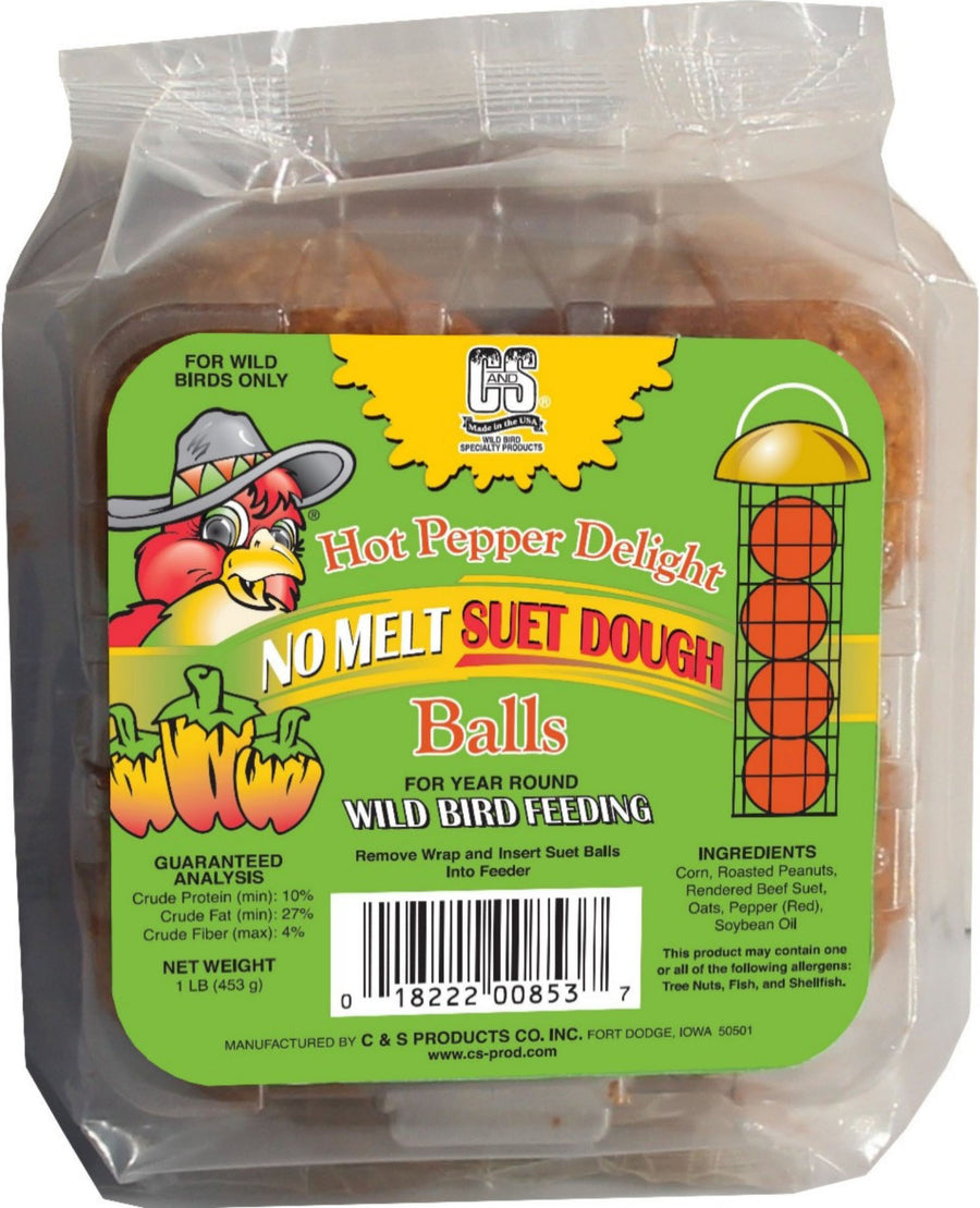 C&s Delight Dough Balls, Hot Pepper, 1 lb - Suet Plugs/Pellets/Nuggets