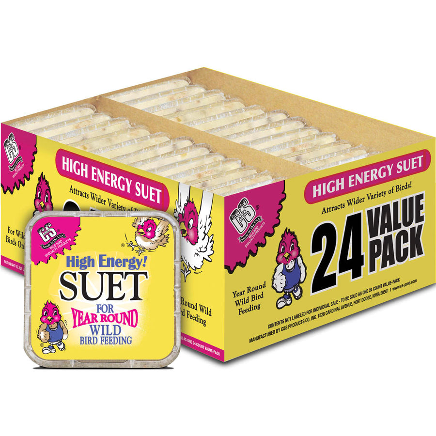 C&s Treat Suet Value Pack, High Energy, 11.75 oz-24 pk - Suet Cakes